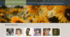 Desktop Screenshot of brownandsonfuneralhome.com